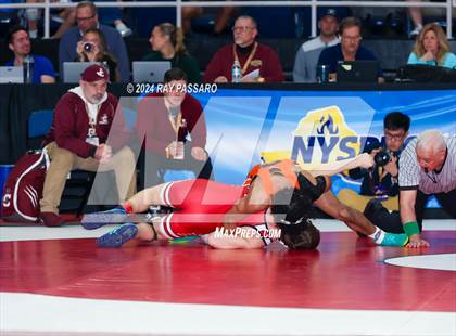 Thumbnail 2 in NYSPHSAA Wrestling Championships - Round 1 (101 lbs - 160 lbs) photogallery.