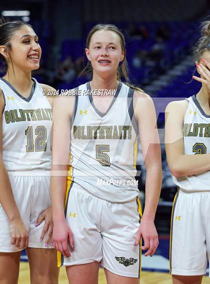 Thumbnail 2 in Goldthwaite vs. Martins Mill (UIL 2A Basketball Semifinal Medal Ceremony) photogallery.