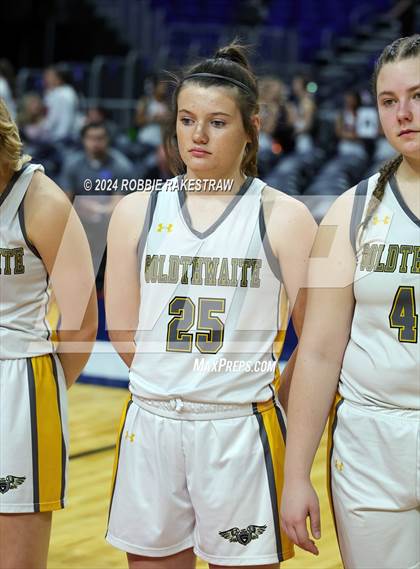 Thumbnail 2 in Goldthwaite vs. Martins Mill (UIL 2A Basketball Semifinal Medal Ceremony) photogallery.