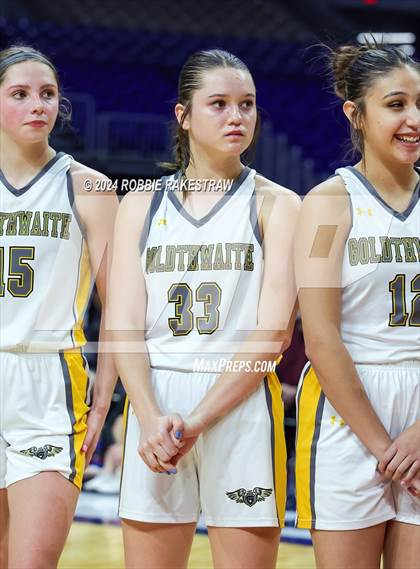 Thumbnail 1 in Goldthwaite vs. Martins Mill (UIL 2A Basketball Semifinal Medal Ceremony) photogallery.