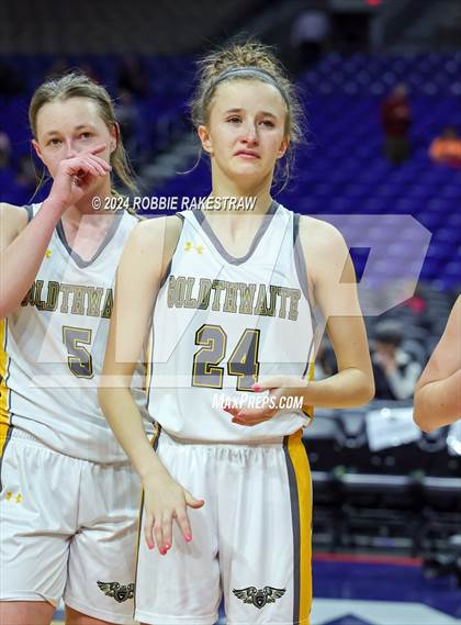 Thumbnail 2 in Goldthwaite vs. Martins Mill (UIL 2A Basketball Semifinal Medal Ceremony) photogallery.