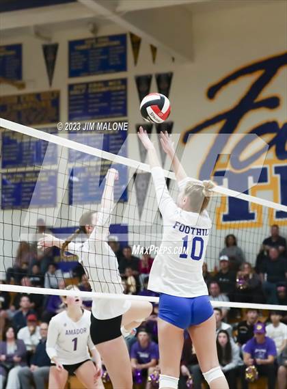 Thumbnail 2 in Amador Valley @ Foothill (CIFNCS D1 Semifinals) photogallery.