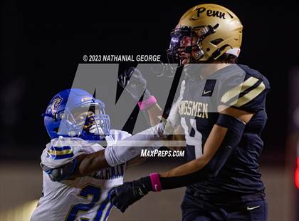 Thumbnail 2 in Elkhart @ Penn (IHSAA 6A Sectional Semifinal) photogallery.