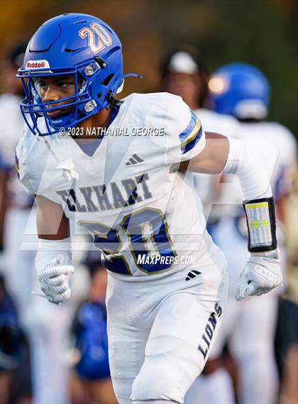 Thumbnail 1 in Elkhart @ Penn (IHSAA 6A Sectional Semifinal) photogallery.