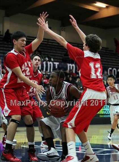Thumbnail 1 in St. Mary's vs Salesian photogallery.