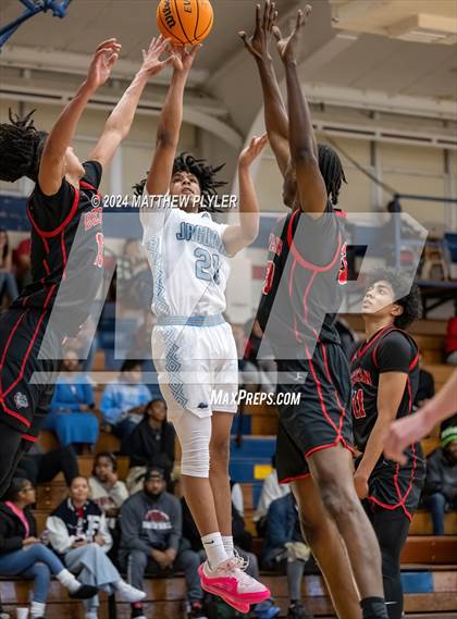 Thumbnail 3 in Overhills vs. Berean Baptist Academy (MLK Dream Jam 2024) photogallery.