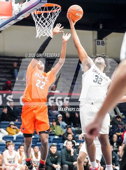 Thumbnail 1 in Salesian College Preparatory vs. Pacifica Christian/Orange County (MaxPreps MLK Classic) photogallery.
