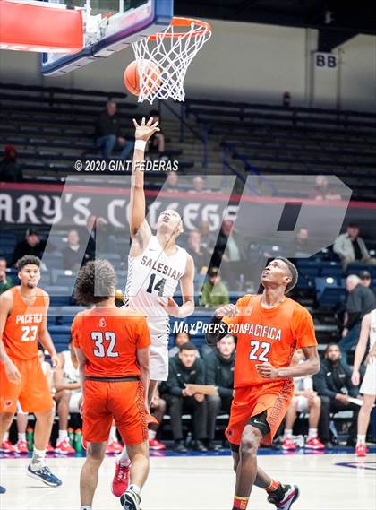 Thumbnail 1 in Salesian College Preparatory vs. Pacifica Christian/Orange County (MaxPreps MLK Classic) photogallery.