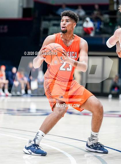 Thumbnail 1 in Salesian College Preparatory vs. Pacifica Christian/Orange County (MaxPreps MLK Classic) photogallery.