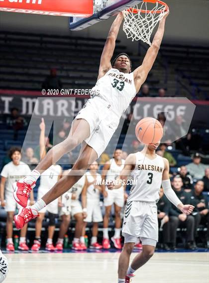 Thumbnail 1 in Salesian College Preparatory vs. Pacifica Christian/Orange County (MaxPreps MLK Classic) photogallery.