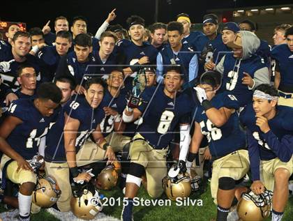 Thumbnail 1 in Bishop's vs. Mater Dei Catholic (CIF SDS D4 Final) photogallery.