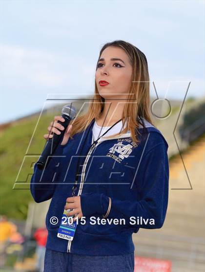 Thumbnail 3 in Bishop's vs. Mater Dei Catholic (CIF SDS D4 Final) photogallery.