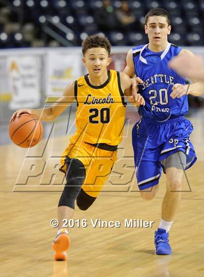 Thumbnail 2 in Seattle Prep vs. Lincoln photogallery.
