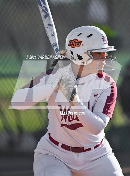 Thumbnail 2 in Cypress Woods vs Waller (NFCA Texas High School Leadoff Classic Tournament) photogallery.