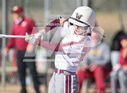 Thumbnail 2 in Cypress Woods vs Waller (NFCA Texas High School Leadoff Classic Tournament) photogallery.