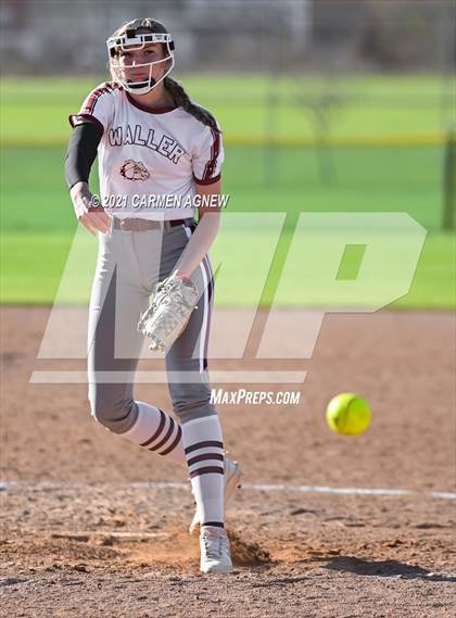Thumbnail 2 in Cypress Woods vs Waller (NFCA Texas High School Leadoff Classic Tournament) photogallery.