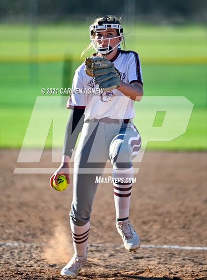 Thumbnail 1 in Cypress Woods vs Waller (NFCA Texas High School Leadoff Classic Tournament) photogallery.