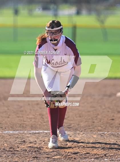 Thumbnail 2 in Cypress Woods vs Waller (NFCA Texas High School Leadoff Classic Tournament) photogallery.