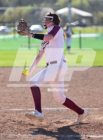 Thumbnail 3 in Cypress Woods vs Waller (NFCA Texas High School Leadoff Classic Tournament) photogallery.