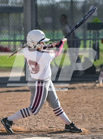 Thumbnail 2 in Cypress Woods vs Waller (NFCA Texas High School Leadoff Classic Tournament) photogallery.