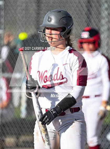 Thumbnail 2 in Cypress Woods vs Waller (NFCA Texas High School Leadoff Classic Tournament) photogallery.