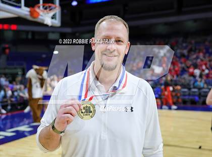 Thumbnail 1 in Huckabay vs. Nazareth (UIL 1A Basketball State Final Medal Ceremony) photogallery.