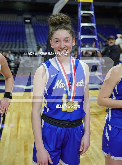Thumbnail 3 in Huckabay vs. Nazareth (UIL 1A Basketball State Final Medal Ceremony) photogallery.