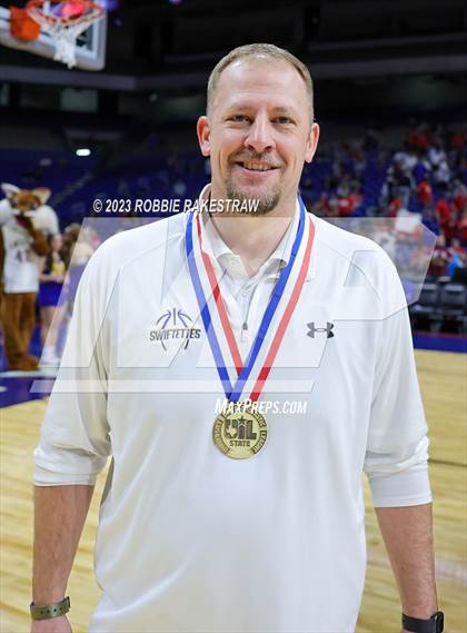 Thumbnail 3 in Huckabay vs. Nazareth (UIL 1A Basketball State Final Medal Ceremony) photogallery.