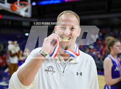 Thumbnail 3 in Huckabay vs. Nazareth (UIL 1A Basketball State Final Medal Ceremony) photogallery.