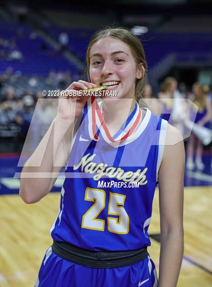 Thumbnail 2 in Huckabay vs. Nazareth (UIL 1A Basketball State Final Medal Ceremony) photogallery.