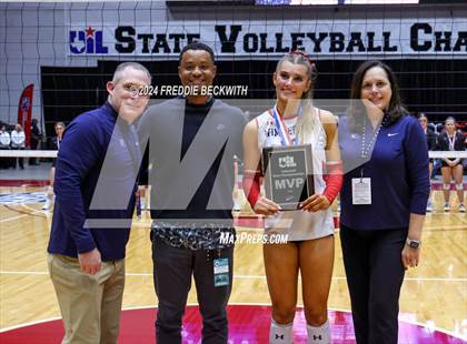 Thumbnail 1 in Wimberley vs. Randall (UIL 4A Volleyball Division II Final Medal Ceremony) photogallery.