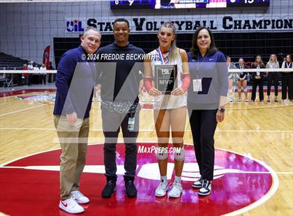 Thumbnail 2 in Wimberley vs. Randall (UIL 4A Volleyball Division II Final Medal Ceremony) photogallery.