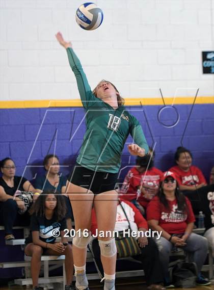 Thumbnail 3 in Mira Costa vs Kahuku (Durango Fall Classic) photogallery.