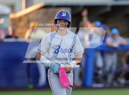 Thumbnail 2 in Holliday vs. Brock (UIL Baseball 3A Region 1 Regional Quarterfinal Playoff Game 2) photogallery.