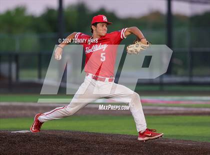 Thumbnail 1 in Holliday vs. Brock (UIL Baseball 3A Region 1 Regional Quarterfinal Playoff Game 2) photogallery.