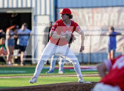 Thumbnail 3 in Holliday vs. Brock (UIL Baseball 3A Region 1 Regional Quarterfinal Playoff Game 2) photogallery.