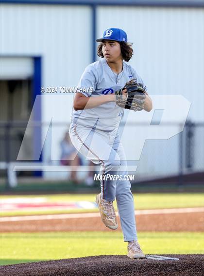 Thumbnail 2 in Holliday vs. Brock (UIL Baseball 3A Region 1 Regional Quarterfinal Playoff Game 2) photogallery.