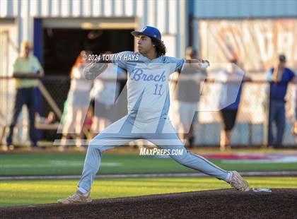 Thumbnail 3 in Holliday vs. Brock (UIL Baseball 3A Region 1 Regional Quarterfinal Playoff Game 2) photogallery.