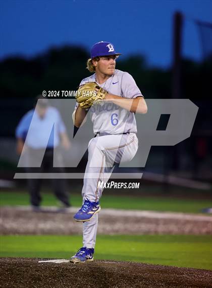 Thumbnail 1 in Holliday vs. Brock (UIL Baseball 3A Region 1 Regional Quarterfinal Playoff Game 2) photogallery.