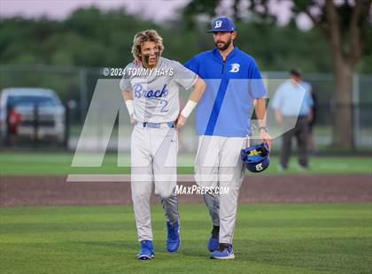 Thumbnail 2 in Holliday vs. Brock (UIL Baseball 3A Region 1 Regional Quarterfinal Playoff Game 2) photogallery.