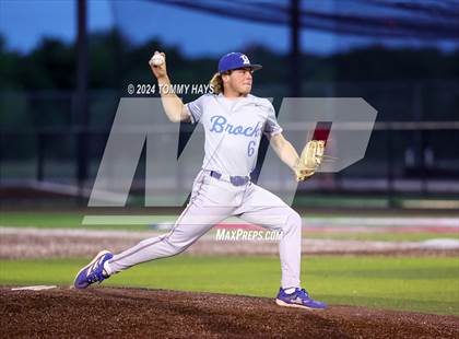 Thumbnail 2 in Holliday vs. Brock (UIL Baseball 3A Region 1 Regional Quarterfinal Playoff Game 2) photogallery.