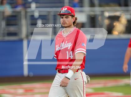 Thumbnail 1 in Holliday vs. Brock (UIL Baseball 3A Region 1 Regional Quarterfinal Playoff Game 2) photogallery.