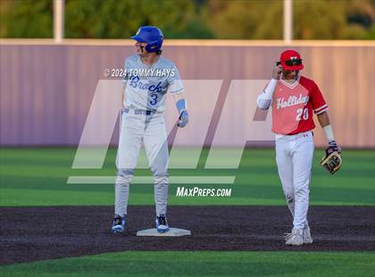 Thumbnail 3 in Holliday vs. Brock (UIL Baseball 3A Region 1 Regional Quarterfinal Playoff Game 2) photogallery.