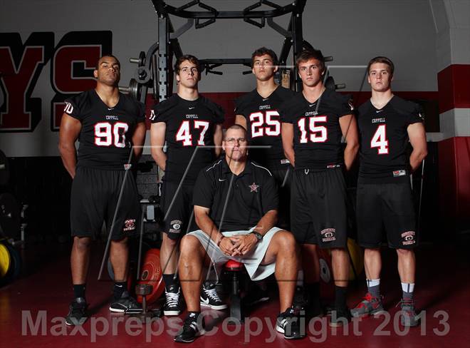 Solomon Thomas, John Herubin, Coach Joe McBride, Blake Mahon, Chris Adkins, Gavin McDaniel