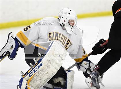 Thumbnail 2 in Ridgefield vs. Simsbury (Carrano Cup Semifinal) photogallery.