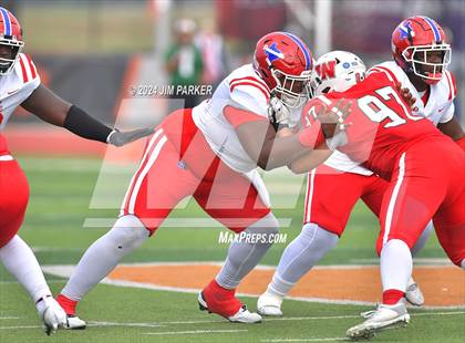 Thumbnail 3 in The Woodlands vs. Duncanville (UIL 6A D1 Football Regional Playoff) photogallery.