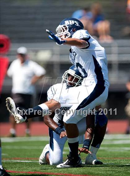 Thumbnail 1 in Timpview vs. Bakersfield (Mission Viejo Football Classic) photogallery.