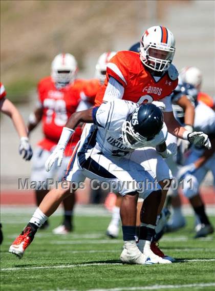 Thumbnail 2 in Timpview vs. Bakersfield (Mission Viejo Football Classic) photogallery.