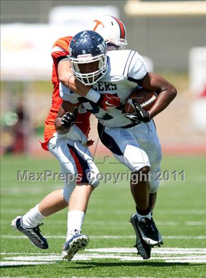 Thumbnail 1 in Timpview vs. Bakersfield (Mission Viejo Football Classic) photogallery.