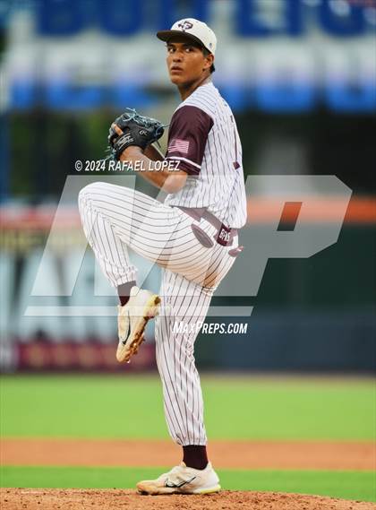 Thumbnail 2 in Cy-Fair vs. Pearland (UIL Baseball 6A Region 3 Regional Final) photogallery.